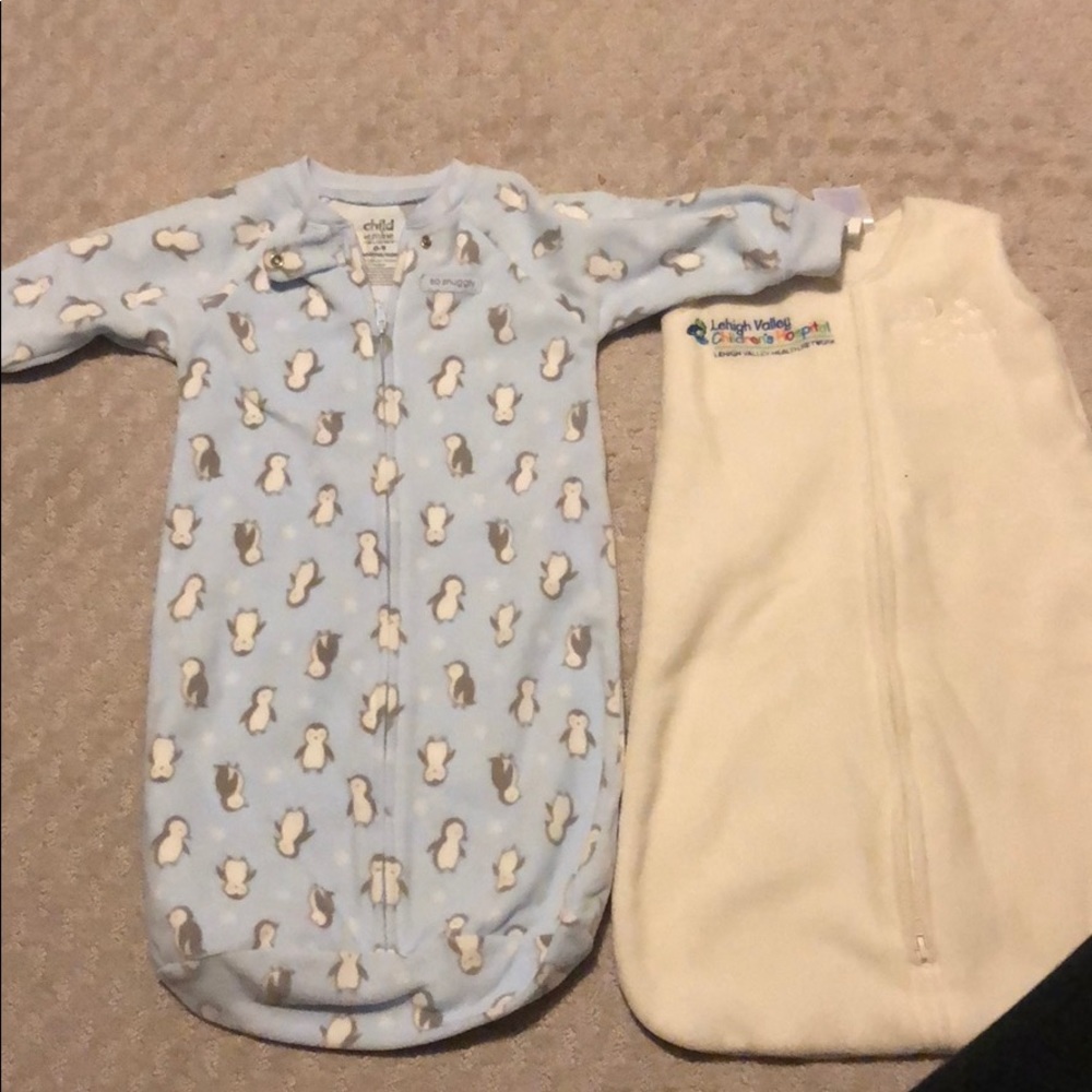 Two sleep sacks